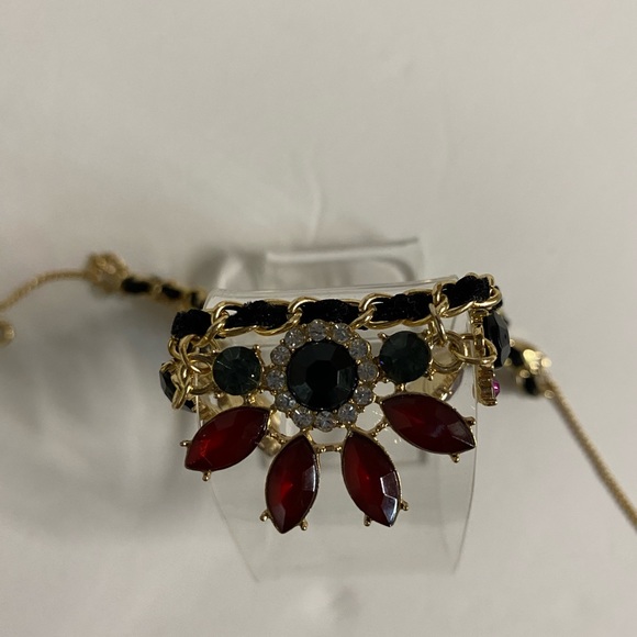 LC Lauren Conrad Flower Cord Statement Necklace - Picture 3 of 4